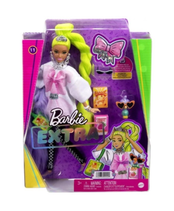 Barbie Extra Cabelo Verde Neon