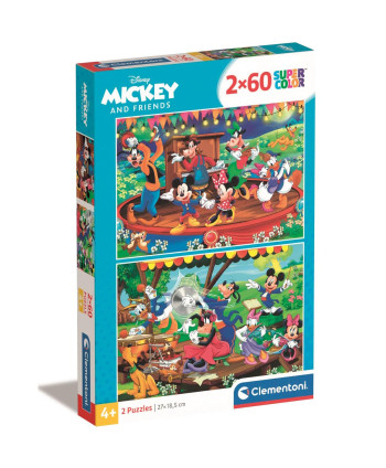 Puzzle 2x60 Mickey e os Amigos